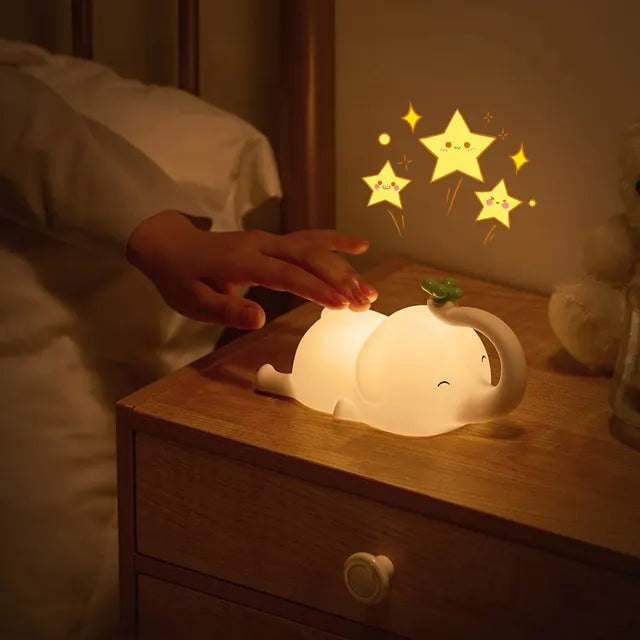 Cute LED Touch Sensor Cartoon Bedside Lamp
